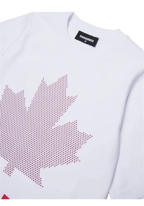 T-shirt con strass DSQUARED2 JUNIOR | DQ3434 D0AJ5DQ100